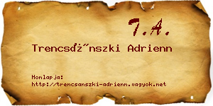 Trencsánszki Adrienn névjegykártya